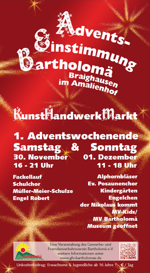 Plakat Adventseinstimmung